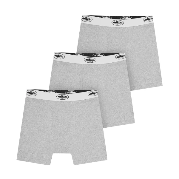 GREY ALCATRAZ BOXERS [3 PACK] - Image 2
