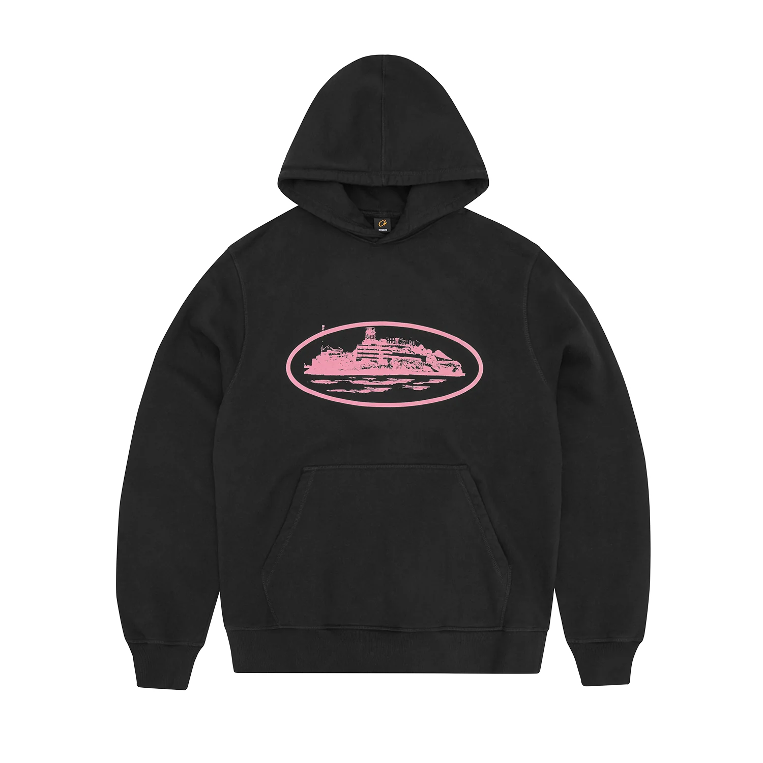 Buy Corteiz Alcatraz Contrast Hoodie 'Black/Yellow