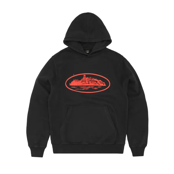 ALCATRAZ HOODIE V2 [BLACK & RED]