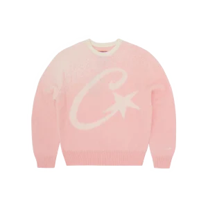 C STAR GRADIENT MOHAIR KNIT SWEATER [PINK]
