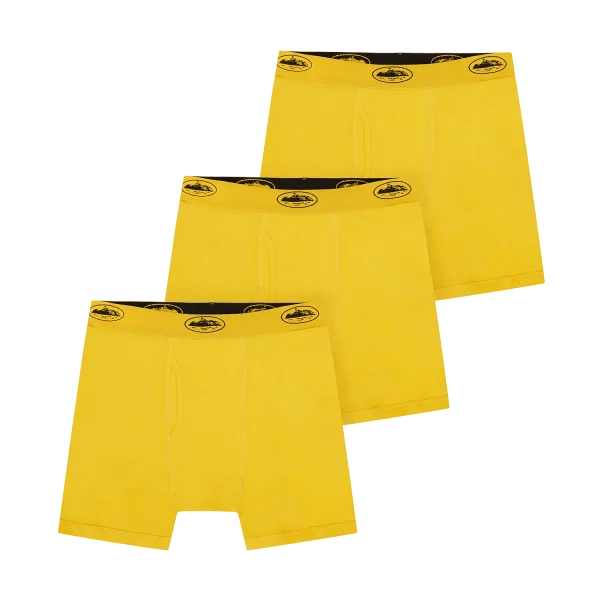 YELLOW ALCATRAZ BOXERS [3 PACK] - Image 2