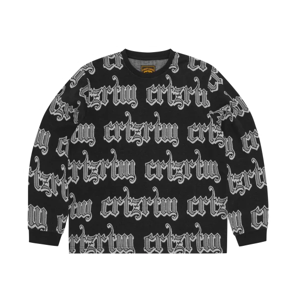 GOTHIC JACQUARD LONGSLEEVE [BLACK]