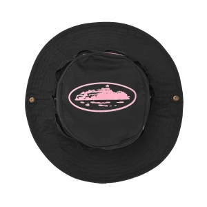 GUERILLAZ* BUCKET HAT [BLACK & PINK]