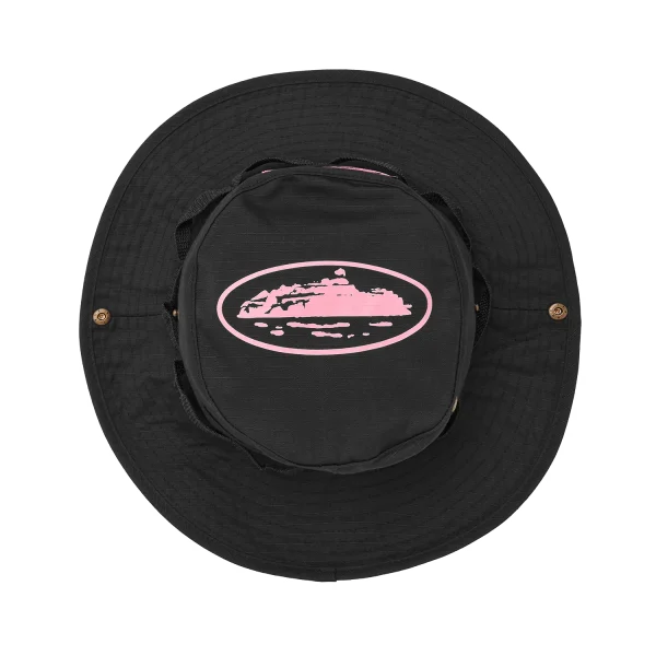 GUERILLAZ* BUCKET HAT [BLACK & PINK]