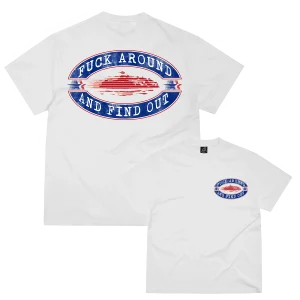 FUCK AROUND TEE [WHITE] *NEW BLANK*