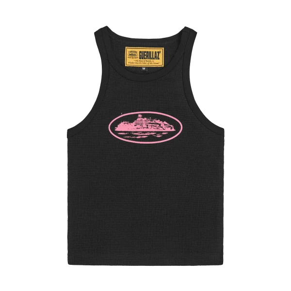 WOMENS ALCATRAZ TANK TOP [BLACK AND PINK]