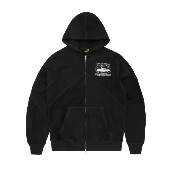 SUPERIOR V2 ZIP-UP HOODIE [BLACK]