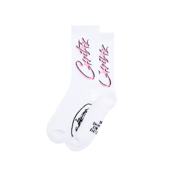 ALLSTARZ SOCKS [WHITE & PINK]