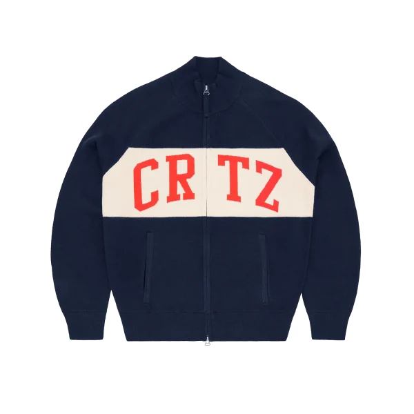 CRTZ KNIT ZIP UP [NAVY]