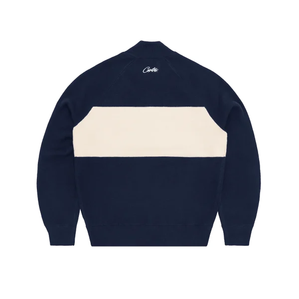 CRTZ KNIT ZIP UP [NAVY] - Image 2