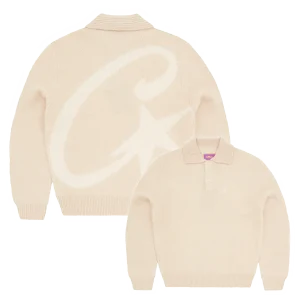 MOHAIR FUZZY COLLAR SWEATER [CREAM]