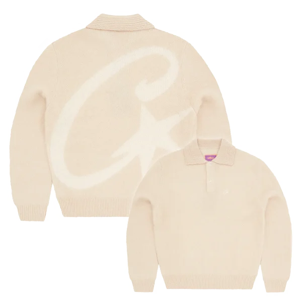 MOHAIR FUZZY COLLAR SWEATER [CREAM]