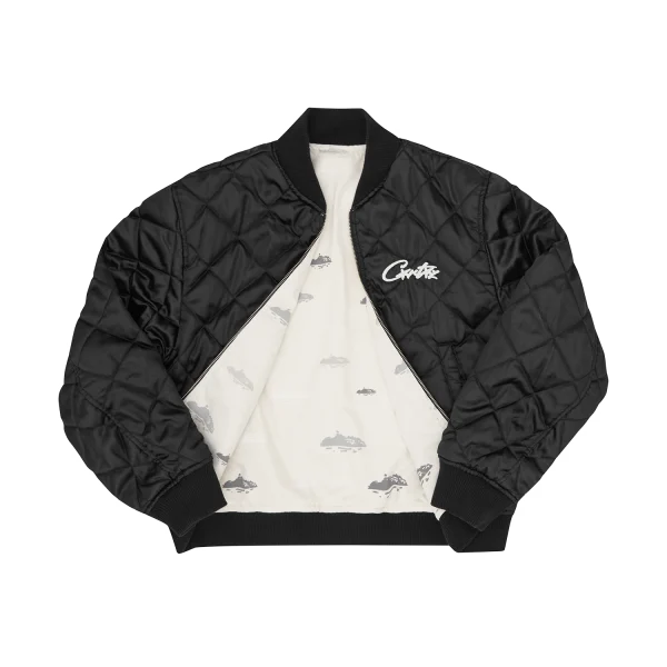 REVERSIBLE BOMBER JACKET [OFFWHITE & BLACK] - Image 6