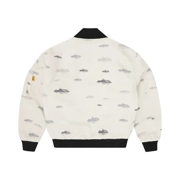 REVERSIBLE BOMBER JACKET [OFFWHITE & BLACK] - Image 3