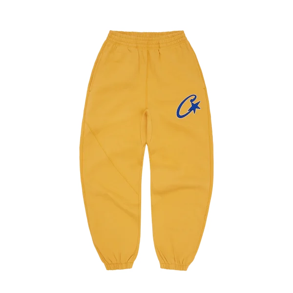 SATIN C STAR APPLIQUÉ BOTTOMS [MUSTARD]