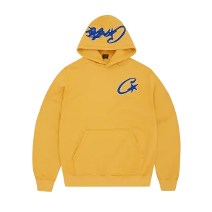 SATIN C STAR APPLIQUÉ HOODIE [MUSTARD]