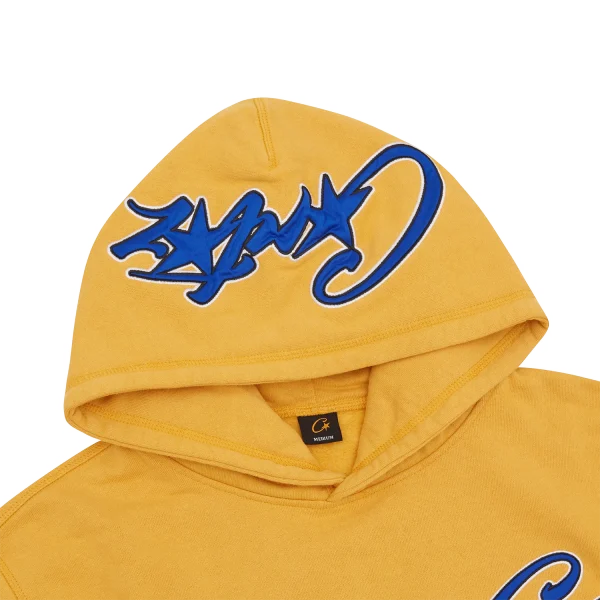 SATIN C STAR APPLIQUÉ HOODIE [MUSTARD] - Image 2