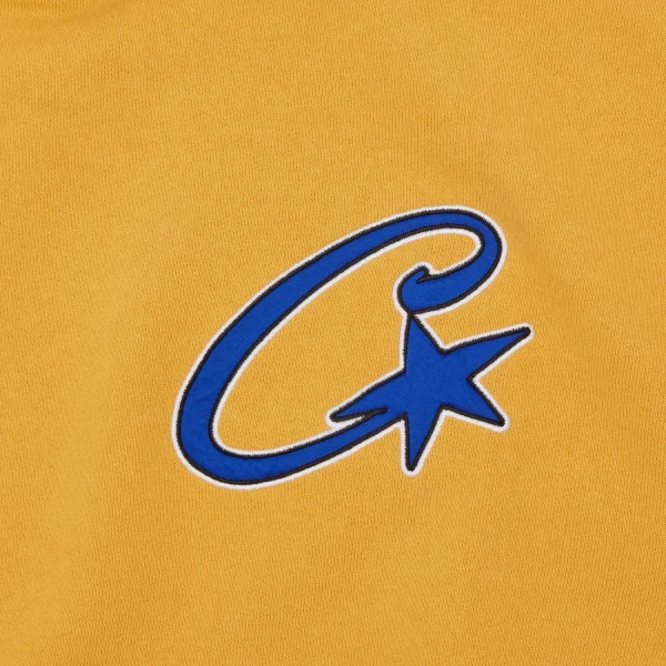 SATIN C STAR APPLIQUÉ HOODIE [MUSTARD] - Image 3