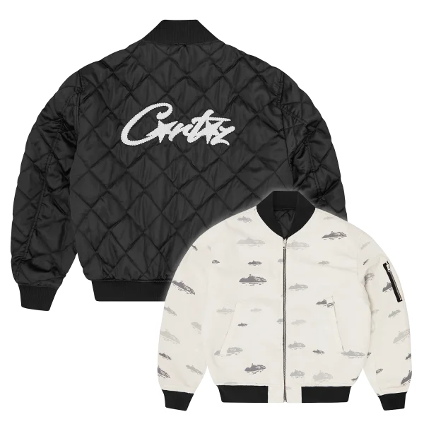REVERSIBLE BOMBER JACKET [OFFWHITE & BLACK]