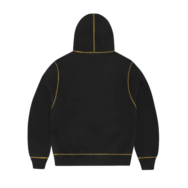 ALCATRAZ CONTRAST HOODIE [BLACK / YELLOW] - Image 2
