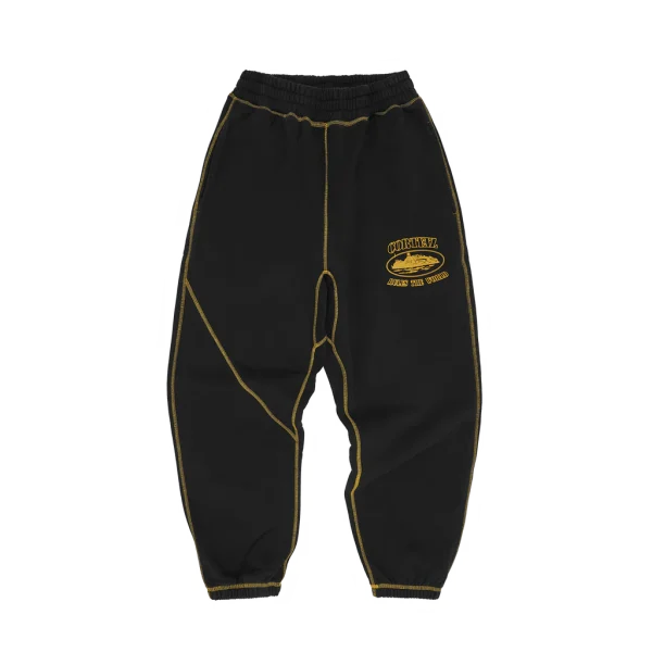 ALCATRAZ CONTRAST SWEATPANT [BLACK / YELLOW]