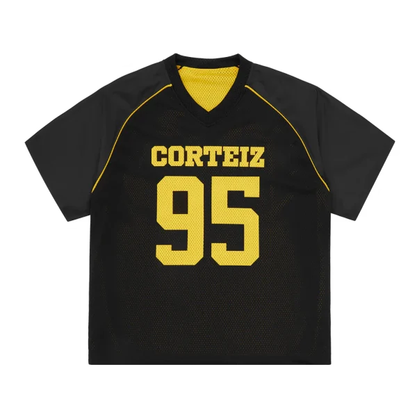 95 REVERSIBLE MESH JERSEY [BLACK / YELLOW] - Image 5