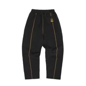 HMP OPEN HEM SWEATPANT [BLACK / YELLOW]