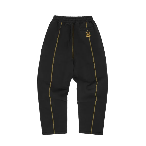 HMP OPEN HEM SWEATPANT [BLACK / YELLOW]