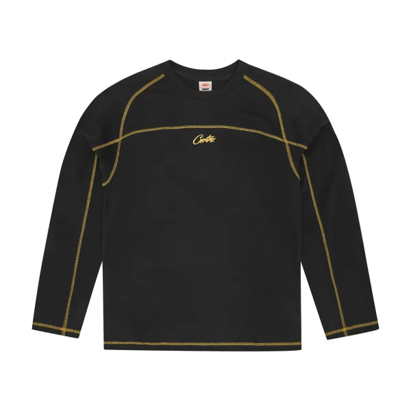 HMP PANEL HEAVYWEIGHT LS TEE [BLACK / YELLOW]