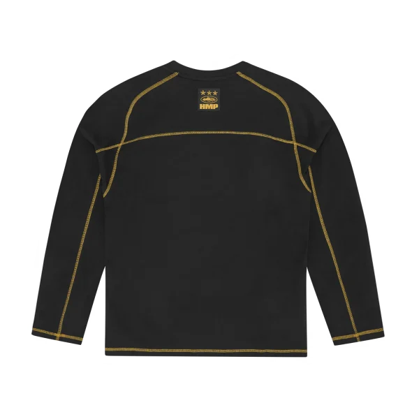HMP PANEL HEAVYWEIGHT LS TEE [BLACK / YELLOW] - Image 2