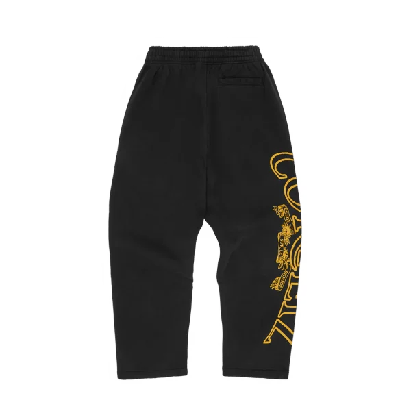 SUPERIOR ROYALE OPEN HEM PANT [BLACK / YELLOW] - Image 2