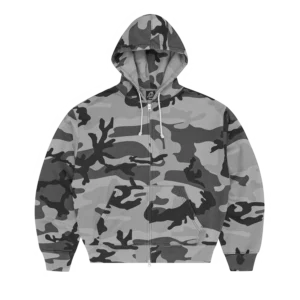 DIPLOMATIC ZIP HOODIE [WASHED CAMO]
