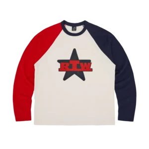 RTW STAR RAGLAN LS [NAVY/RED]